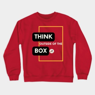 Dyslexia Think Outside of the Box Crewneck Sweatshirt